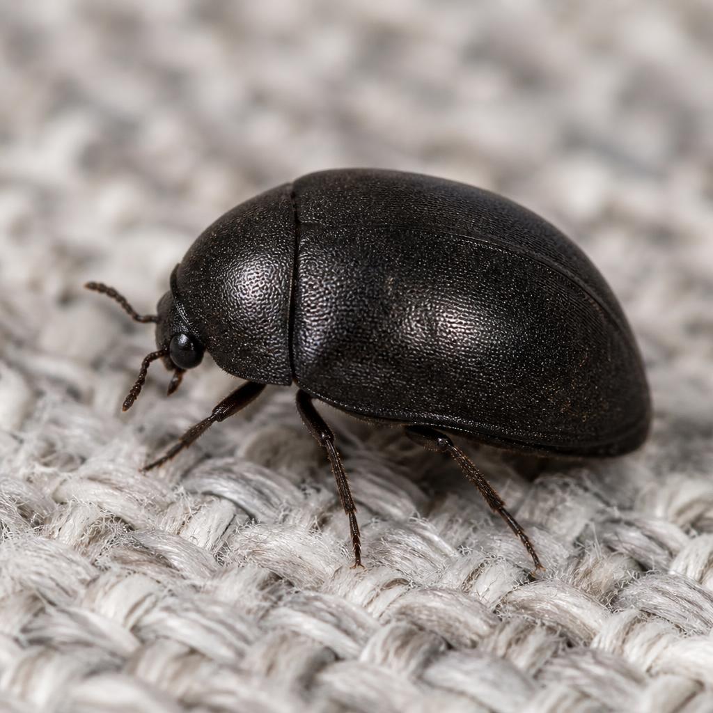 Black Carpet Beetle (Attagenus unicolor)