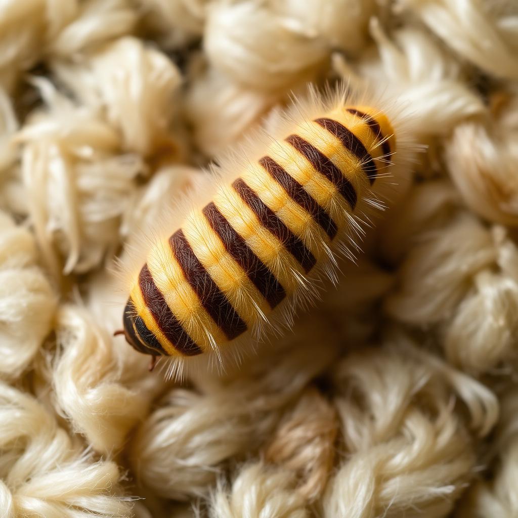 Varied Carpet Beetle — Larva (woolly bear)