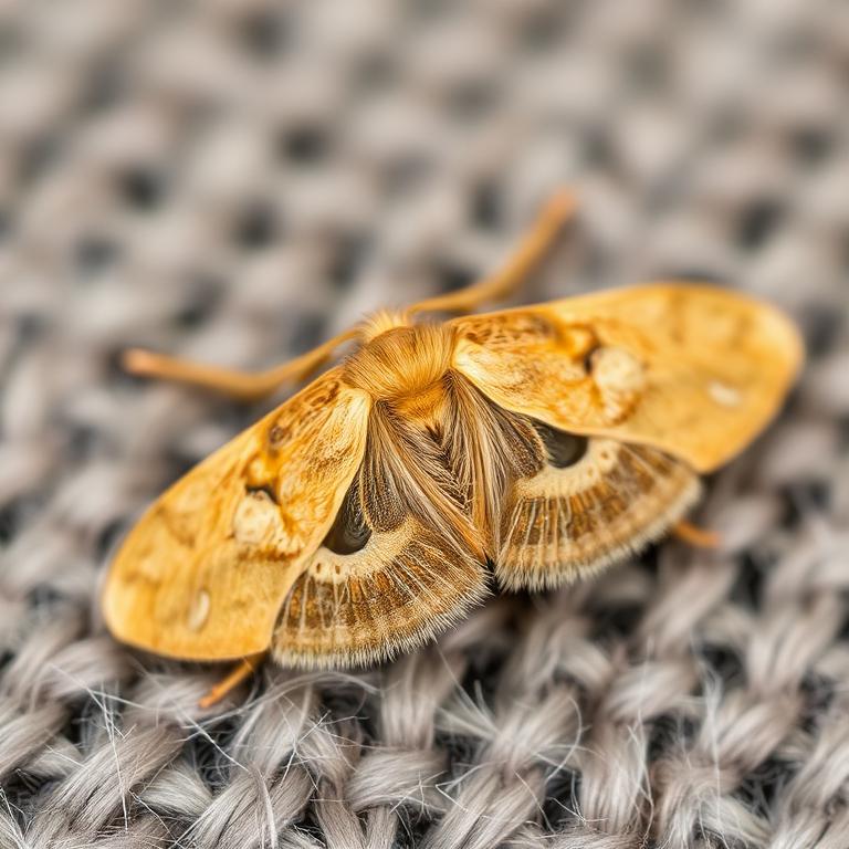 Webbing Clothes Moth (Tineola bisselliella)