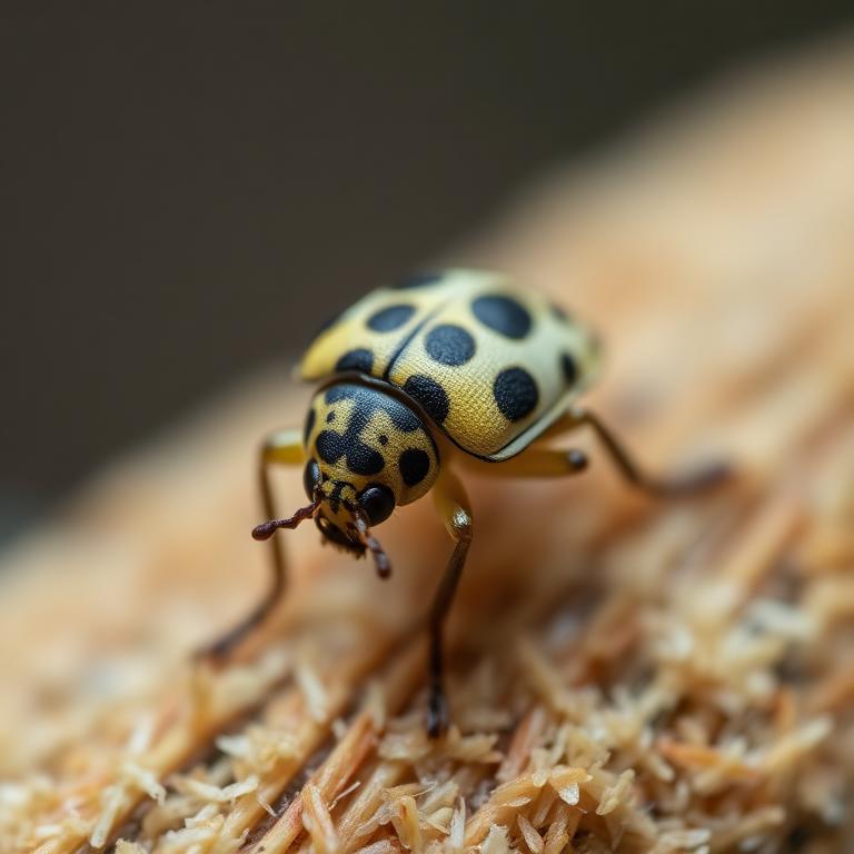Furniture Carpet Beetle (Anthrenus flavipes)