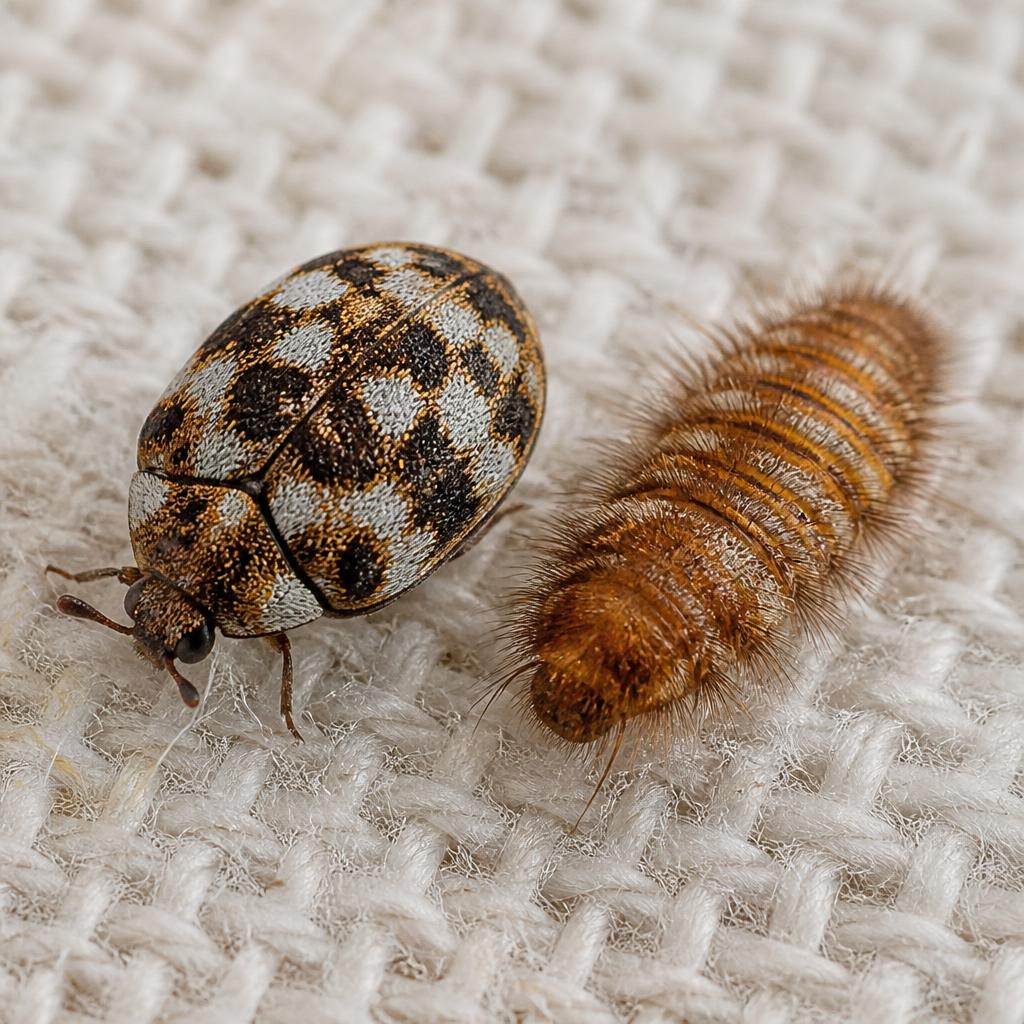Furniture Carpet Beetle (Anthrenus flavipes)