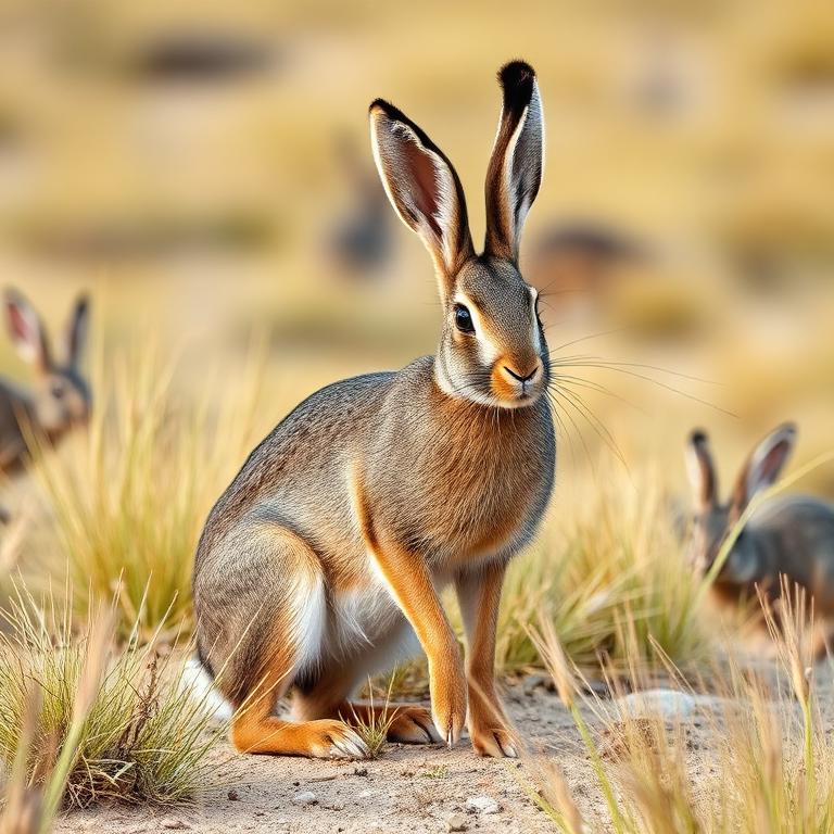 Black-tailed Jackrabbit (Lepus californicus)