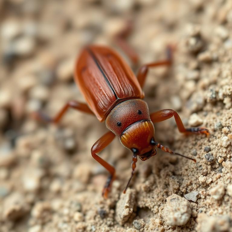 Lyctid Powderpost Beetle (Lyctus brunneus)