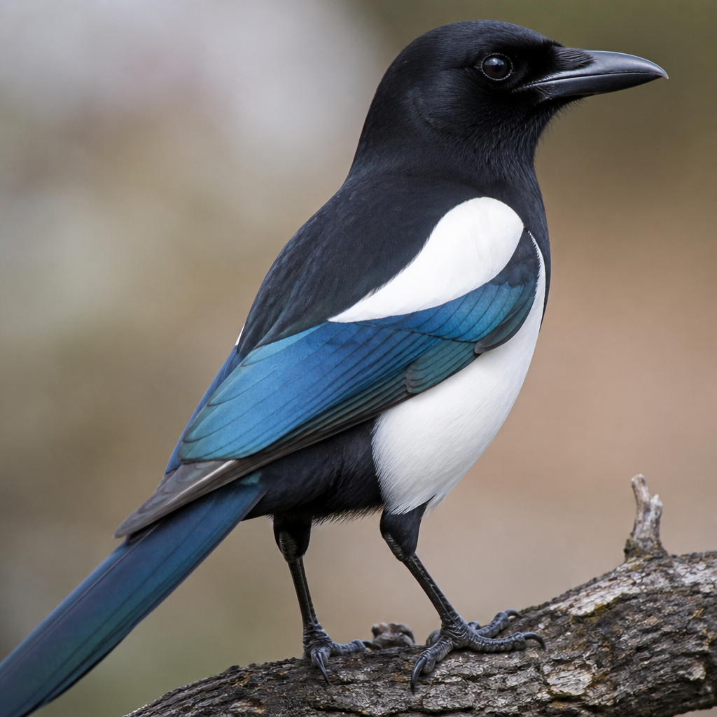 Black-billed Magpie (Pica hudsonia)