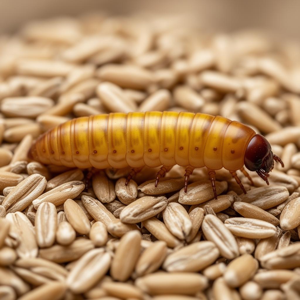 Yellow Mealworm (Tenebrio molitor)