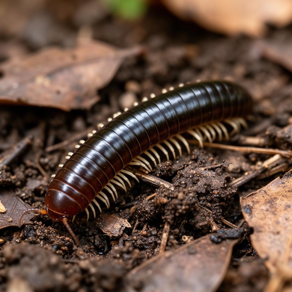 Garden Millipede (Oxidus gracilis)