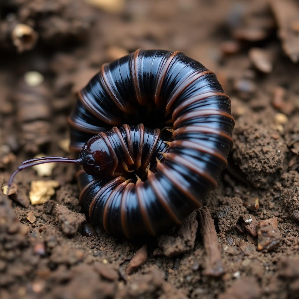 Garden Millipede (Oxidus gracilis)
