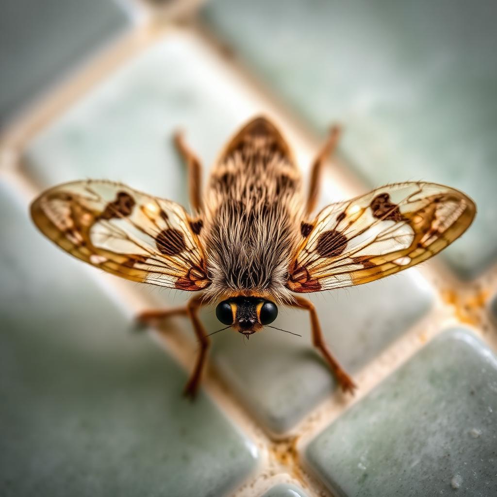 Moth Fly (Clogmia albipunctata)