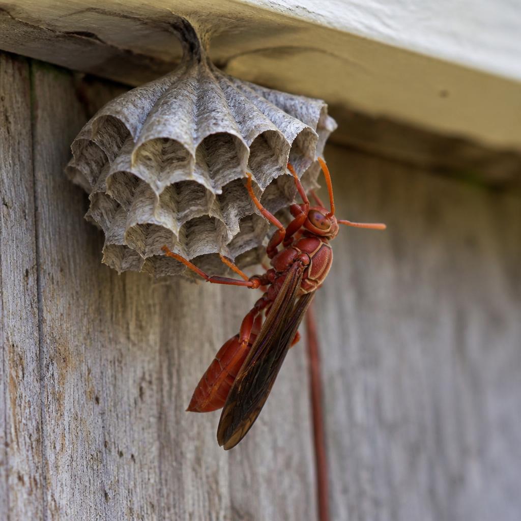 Red Paper Wasp (Polistes carolina)