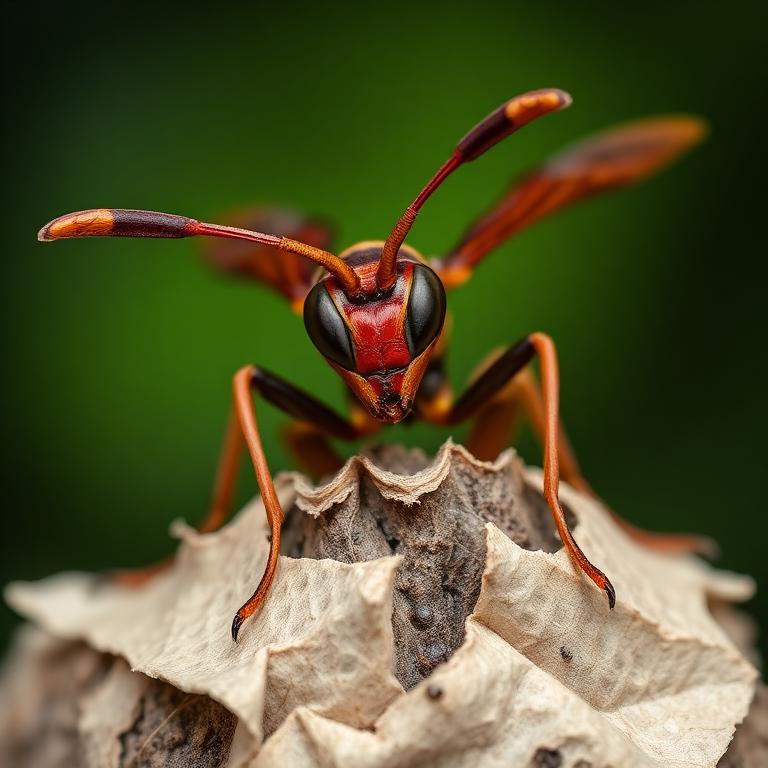 Red Paper Wasp (Polistes carolina)