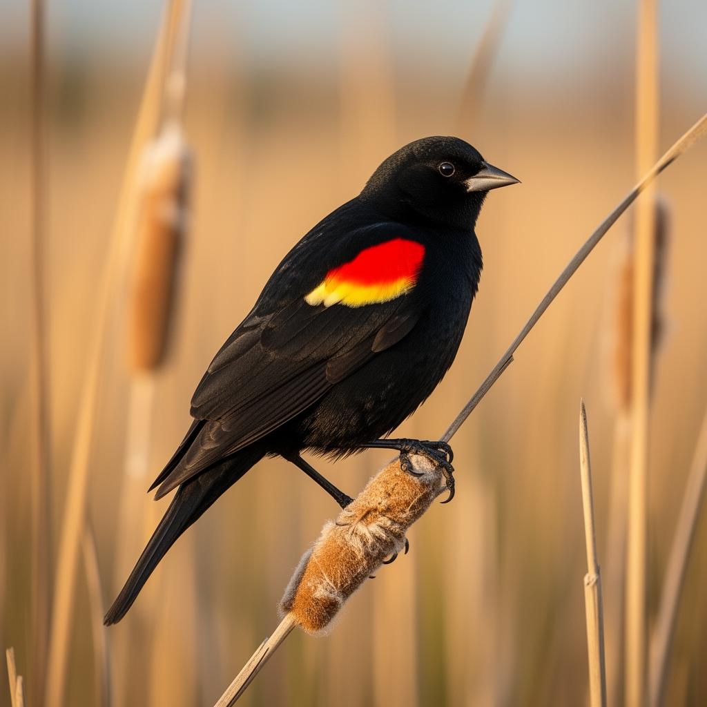 Red-winged Blackbird (Agelaius phoeniceus)