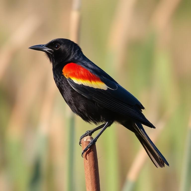 Red-winged Blackbird (Agelaius phoeniceus)