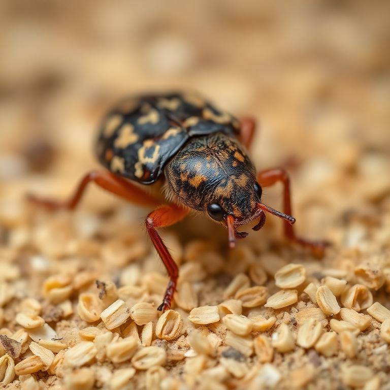 Warehouse Beetle (Trogoderma variabile)
