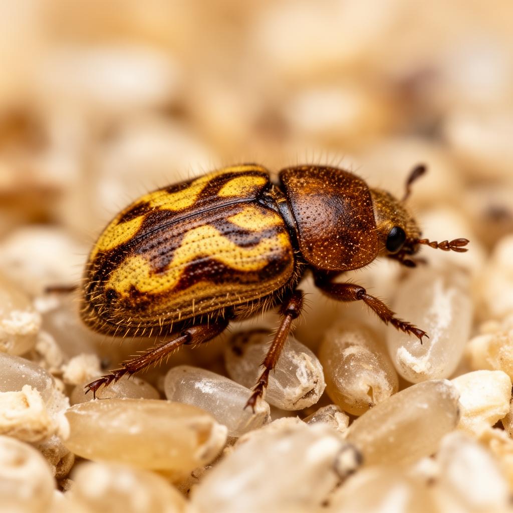 Warehouse Beetle (Trogoderma variabile)